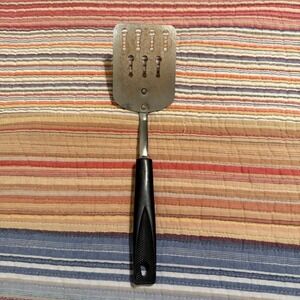 Vintage ECKO Chrome Plated Spatula USA Made Metal Grilling Flipping Utensil